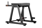 Three-quarter studio view of the Rogue Z Hyper machine highlighting the weight storage pegs and the step-up platform bars