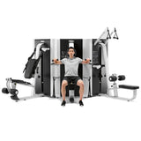 Technogym Plurima Multistation Wall 4 Station with Leg Press – Used Gym Equipment