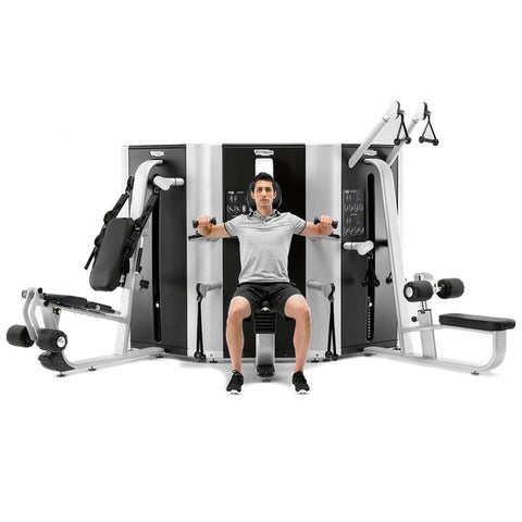 Technogym Plurima Multistation Wall 4 Station with Leg Press – Used Gym Equipment