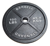 Standard Barbell Olympic Weight Plates 2.5, 5, 10, 25, 45, and 100 lb. Plates