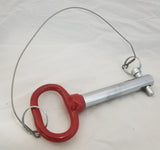 HITCH PIN WITH LANYARD AND LINCHPIN 3/4" X 6"