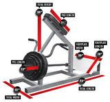 LEGEND FITNESS INCLINE LEVER ROW - 3110