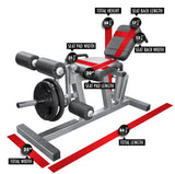 Legend Fitness Plate-Loaded Leg Extension/Curl 3135