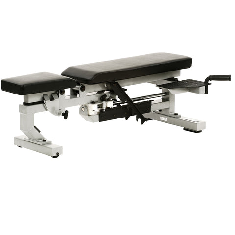 York Barbell ST Multi-Function Bench with wheels - White; 54004