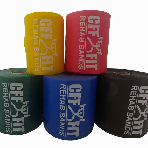 REHAB BANDS - NON-LATEX RESISTANCE BANDS - 25 YARD ROLL