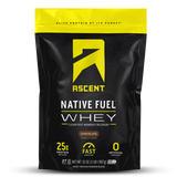 ASCENT WHEY PROTEIN - SINGLE SERVE OR 2 LB. PACKAGING