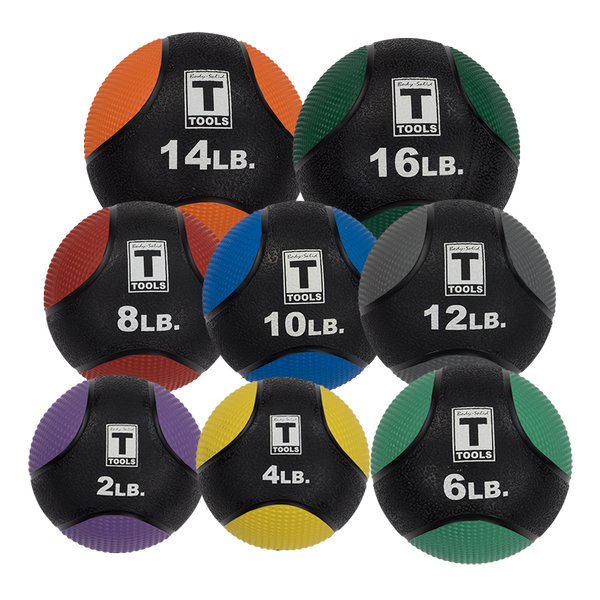 Body Solid Rubber Medicine Balls - 6 - 30 LBS