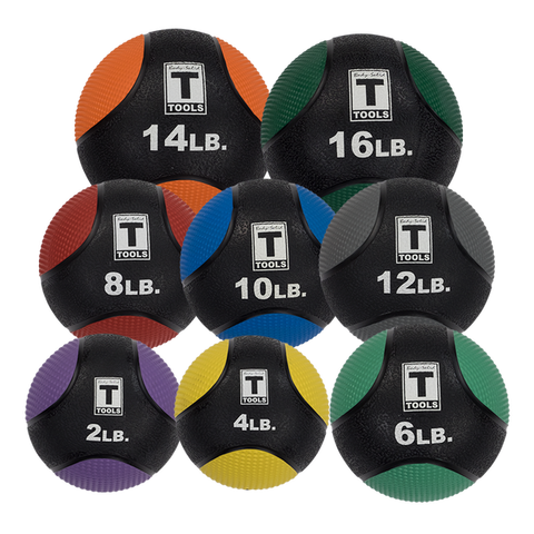 Body Solid Rubber Medicine Balls 6 30 LBS CFF STRENGTH