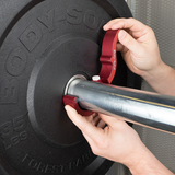 BODY SOLID ROEPKE OLYMPIC BAR COLLARS, SILID ALUMINUM CONSTRUCTION