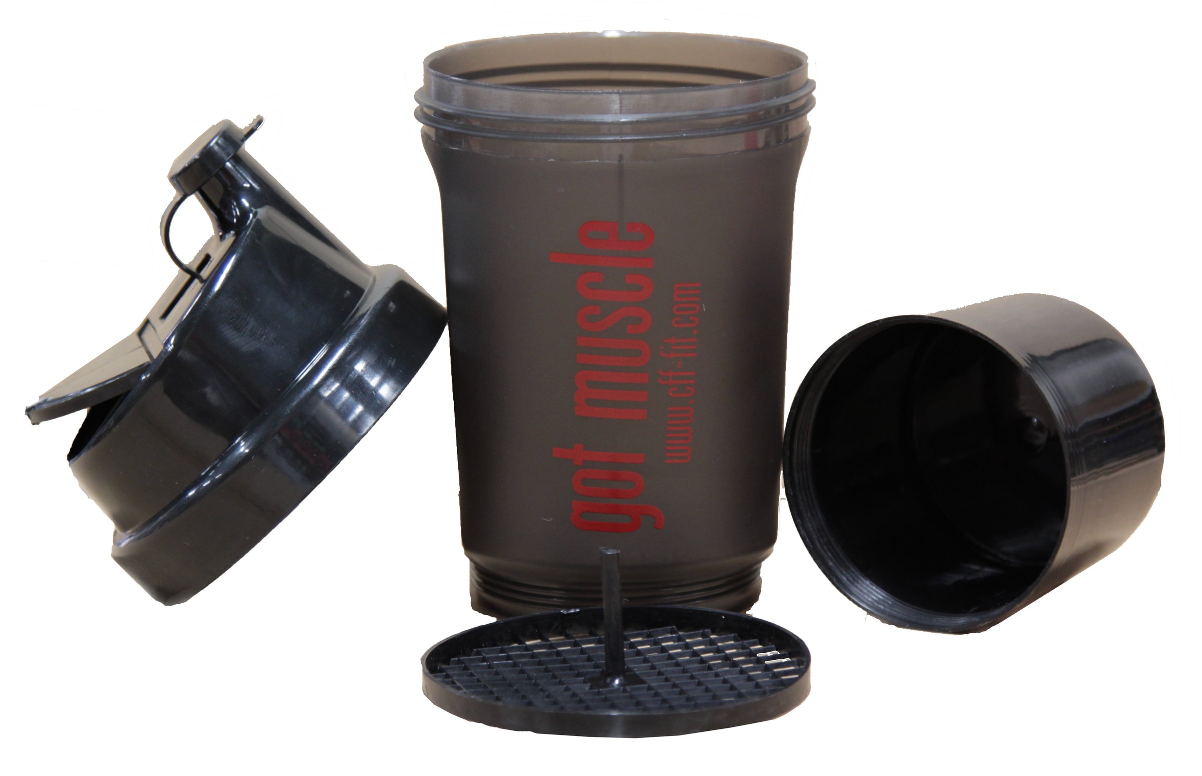 CFF GOT MUSCLE SHAKER CUP - 16 OZ. W/PILL HOLDER