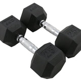 CFF Rubber Hex Dumbbells - Limited Lifetime Warranty - CFF FIT
