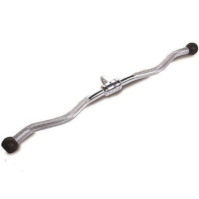 CFF 28" SOLID E-Z CURL BAR W/RUBBER ENDS