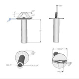 cff post hand gripper dimensions