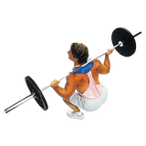 Manta ray squat attachment