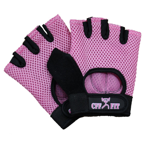 Pink Weight lifting gloves