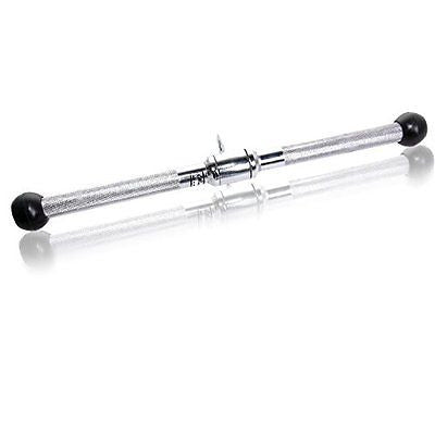 CFF 20" STRAIGHT CURL BAR W/RUBBER ENDS