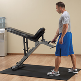BODY SOLID PRO CLUBLINE ADJUSTABLE BENCH - SFID325 Wheels