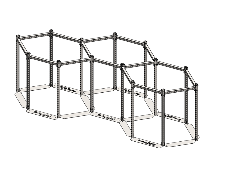 Body Solid Short Hexagon Rig - Hex Training Rig | CFF Strength Equipment