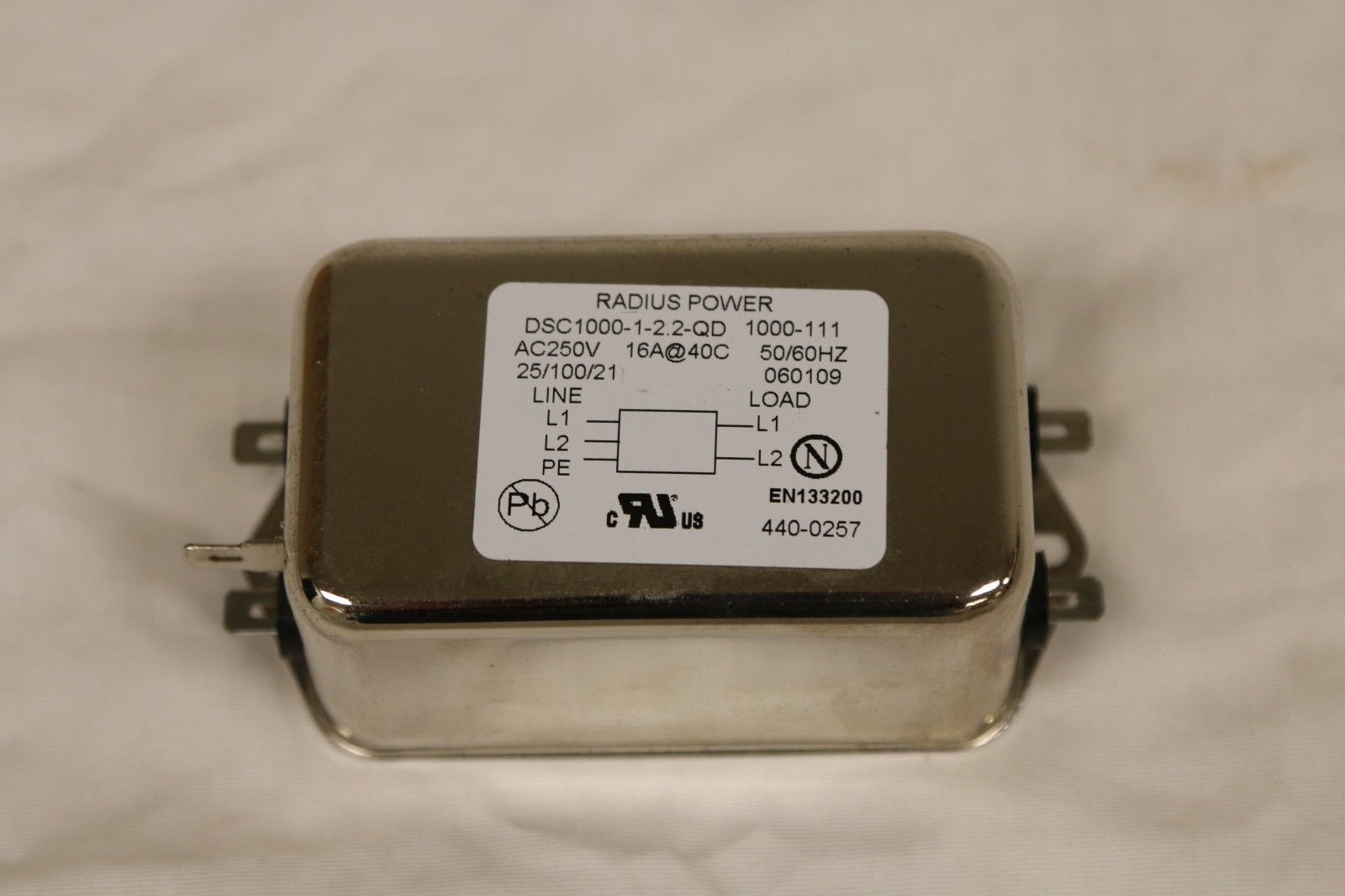 STAR TRAC REPLACEMENT EMI FILTER, 110/220VAC - OEM# 440-0257