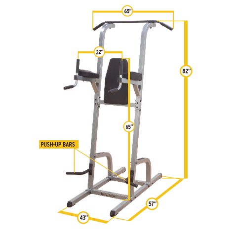 Vertical Knee Raise Body Solid Chin Dip Station Knee Raise Chin Up