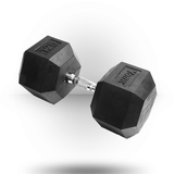 YORK RUBBER HEX DUMBBELL - 125 LBS.