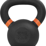 Yes4All Powder Coated Cast Iron Competition Kettlebell With Wide Handles & Flat Bottoms – 4, 6, 8, 10, 12, 14, 16, 20, 24, 32, 40kg