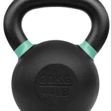 Yes4All Powder Coated Cast Iron Competition Kettlebell With Wide Handles & Flat Bottoms – 4, 6, 8, 10, 12, 14, 16, 20, 24, 32, 40kg