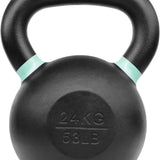 Yes4All Powder Coated Cast Iron Competition Kettlebell With Wide Handles & Flat Bottoms – 4, 6, 8, 10, 12, 14, 16, 20, 24, 32, 40kg