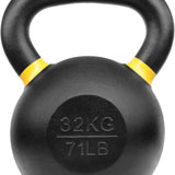 Yes4All Powder Coated Cast Iron Competition Kettlebell With Wide Handles & Flat Bottoms – 4, 6, 8, 10, 12, 14, 16, 20, 24, 32, 40kg