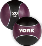 York Barbell Rubber Medicine Balls - 6 - 20 LBS
