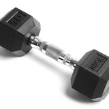 YORK RUBBER HEX DUMBBELL - 10 LBS