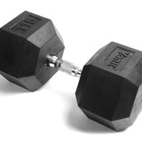 YORK RUBBER HEX DUMBBELL - 115 LBS