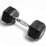 YORK RUBBER HEX DUMBBELL - 15 LBS