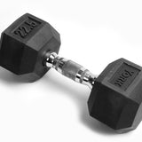 YORK RUBBER HEX DUMBBELL - 22.5 LBS