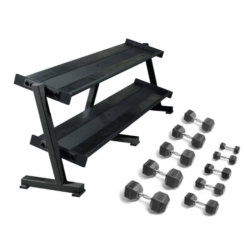 YORK HEX PROFESSIONAL TRAY DUMBBELL RACK