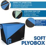 Yes4All 3 in 1 Foam Plyo Box, Plyometric Box Platform for Crossfit, Jump Training, MMA & Conditioning