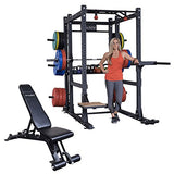 ADJUSTABLE BENCH AND POWER RACK COMBO - SFID425