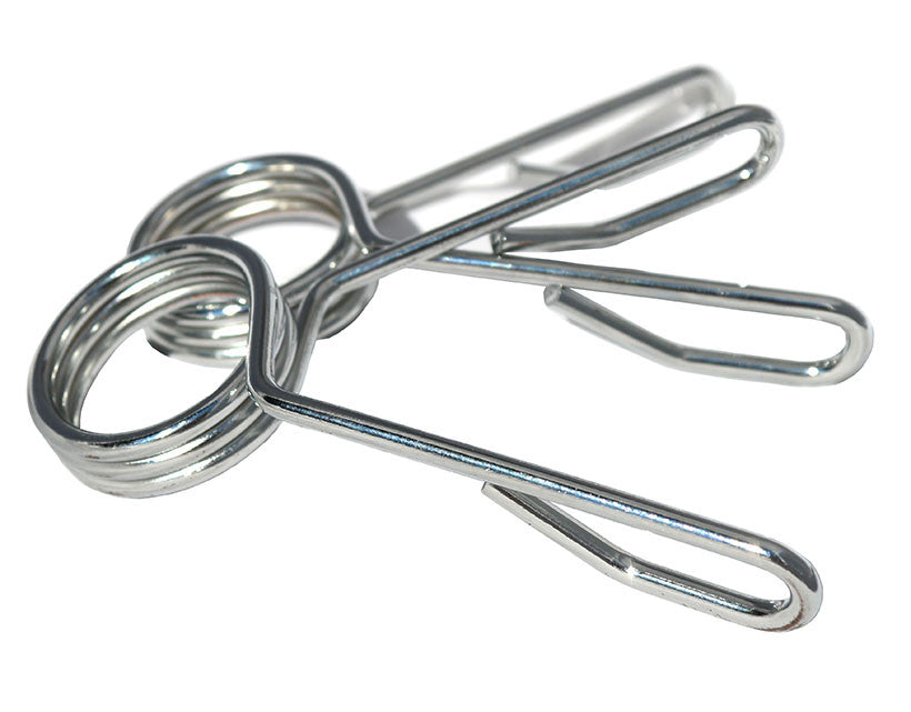 CFF OLYMPIC BAR EZ CHROME SPRING COLLARS - PAIR