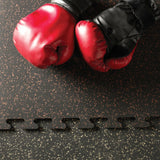 interlocking rubber gym flooring - puzzle tile