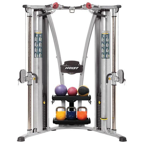 hoist_hd_3000_dual_pulley_functional_trainer_med ball rack