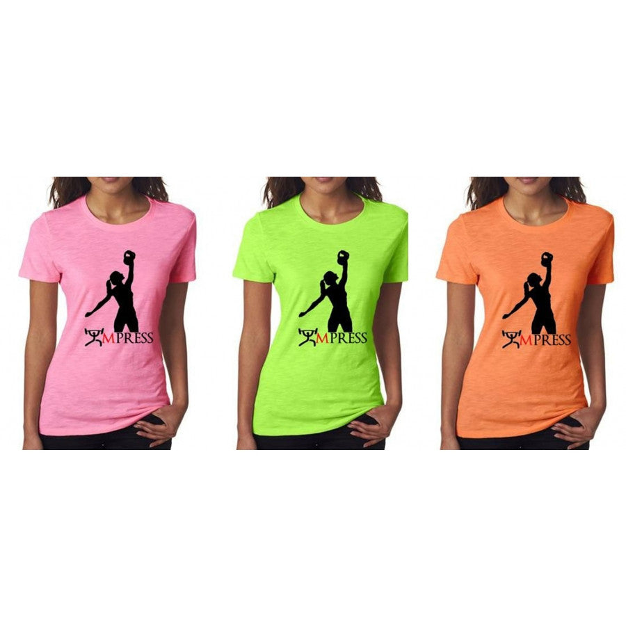 CFF "IMPRESS" WOMENS KETTLEBELL PRESS T-SHIRT