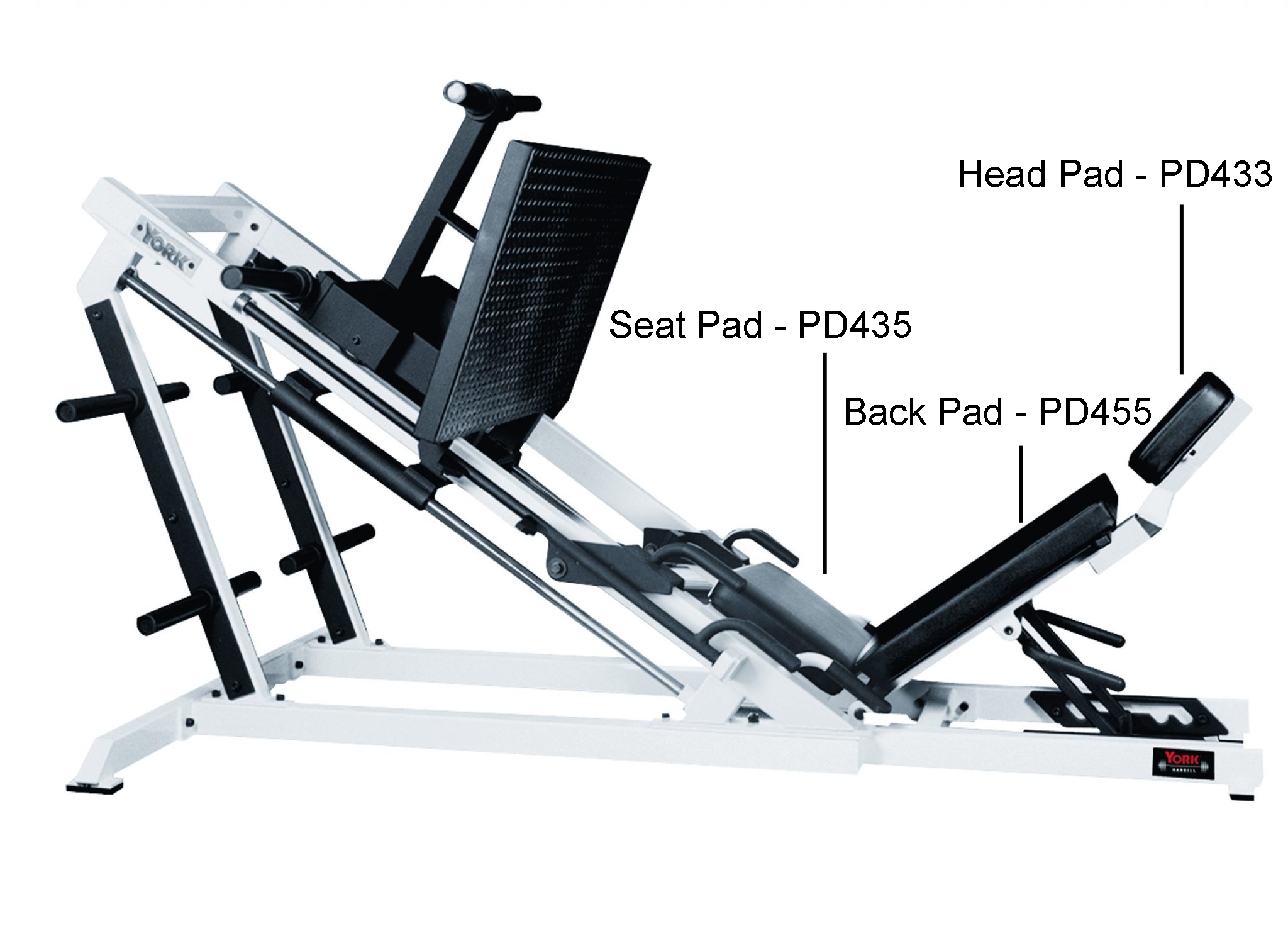 York Barbell  STS Leg Press Replacement Pads
