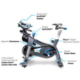 Stages SC3 Indoor Cycling Bike w/Upgrade SIC2 Bluetooth/Ant+ Console