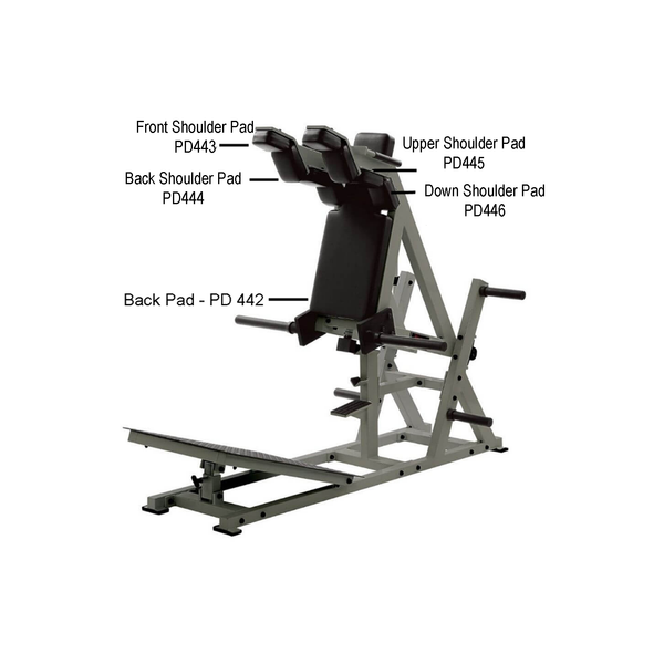 York Barbell STS Power Front Squat Replacement Pads